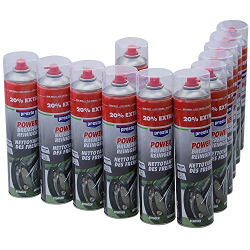 Bremsenreiniger 12x 600ml Power Teilereiniger Acetonfrei 600 ml Spraydose