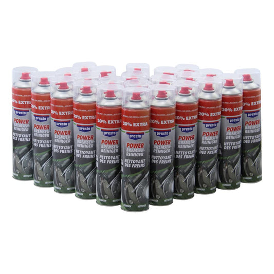 Bremsenreiniger 24x 600ml Presto Power Teilereiniger Acetonfrei 600 ml Spraydose