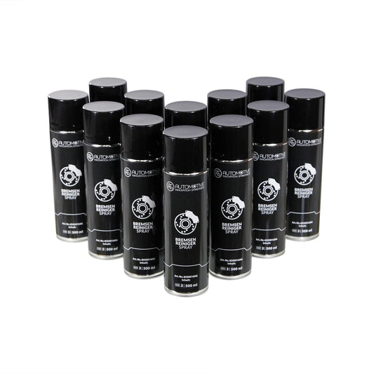 AG Automotive Bremsenreiniger Teilereiniger Entfetter Sprühdose Acetonfrei Spraydose 12x500ml Bremsreiniger Spray