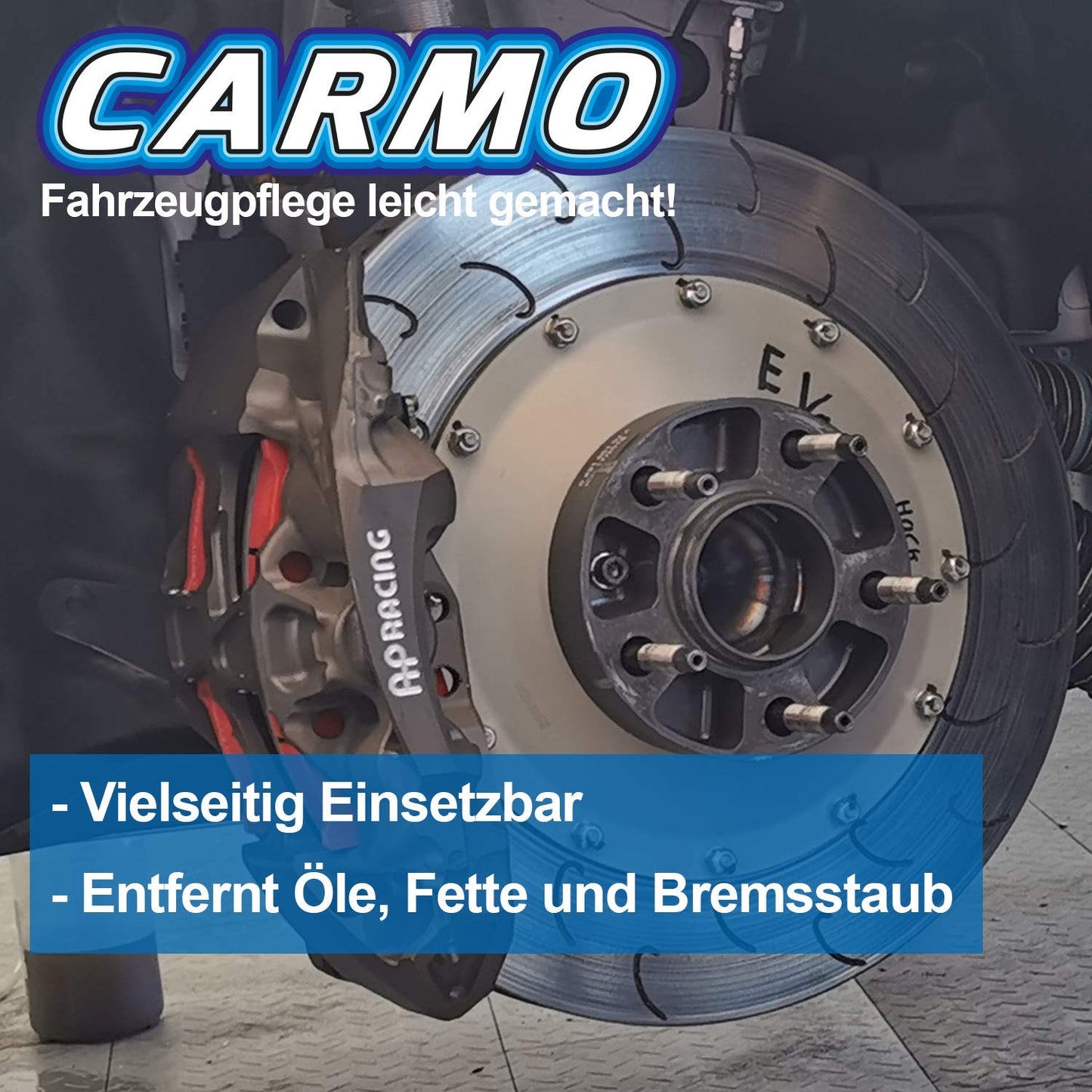 CARMO 12x Montagereiniger 500ml – Bremsenreiniger, acetonfrei, hohe Reinigungskraft, entfernt Öl, Fett, Bremsstaub & Ablagerungen